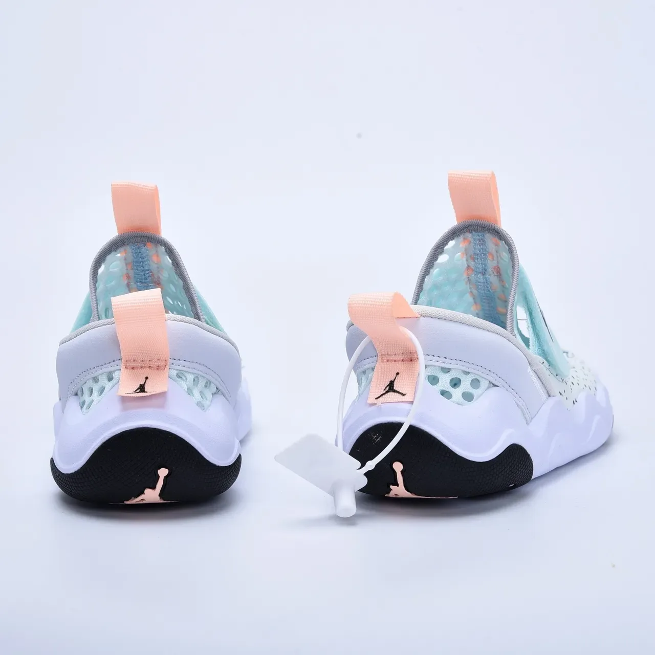 Air Jordan Black White Slip-On Perforated Mesh Lifestyle Sneakers 17