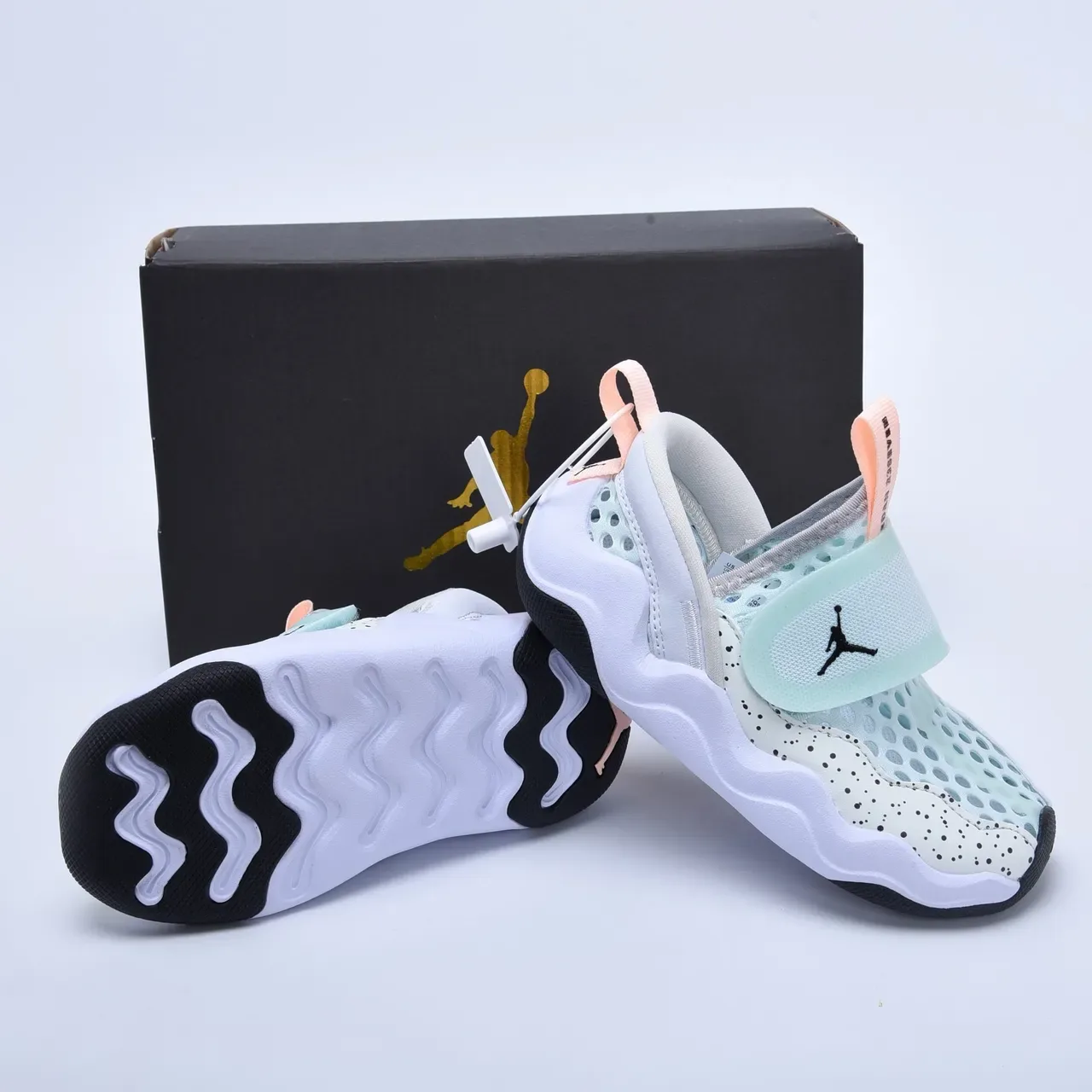 Air Jordan Black White Slip-On Perforated Mesh Lifestyle Sneakers 19
