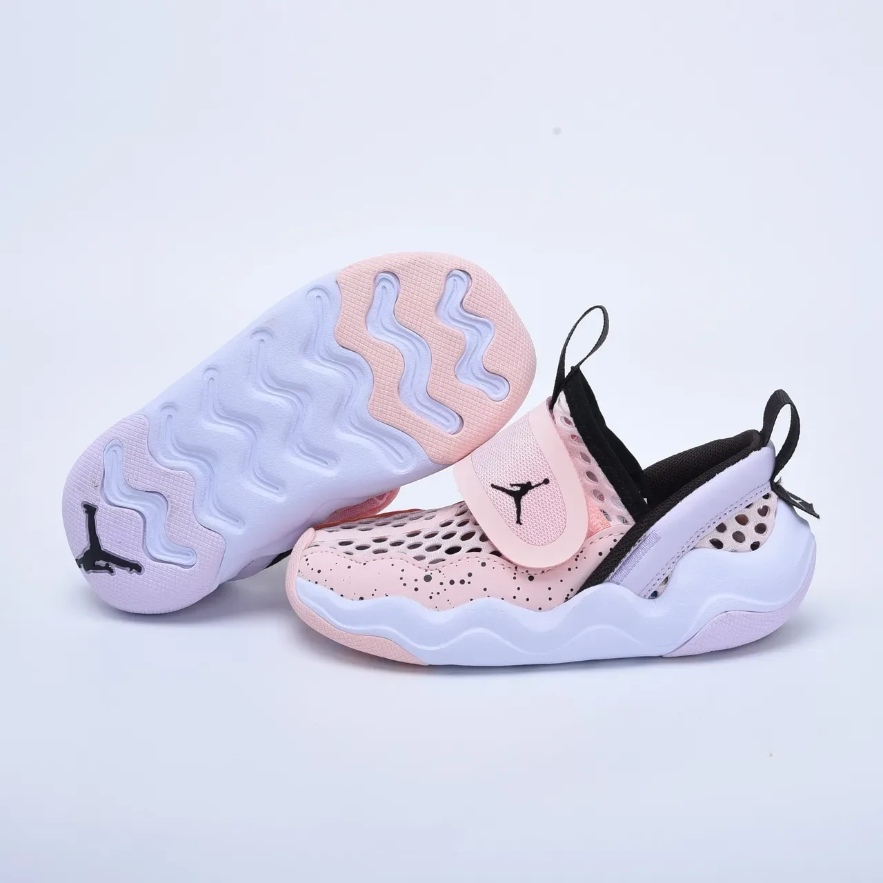Air Jordan Black White Slip-On Perforated Mesh Lifestyle Sneakers 22