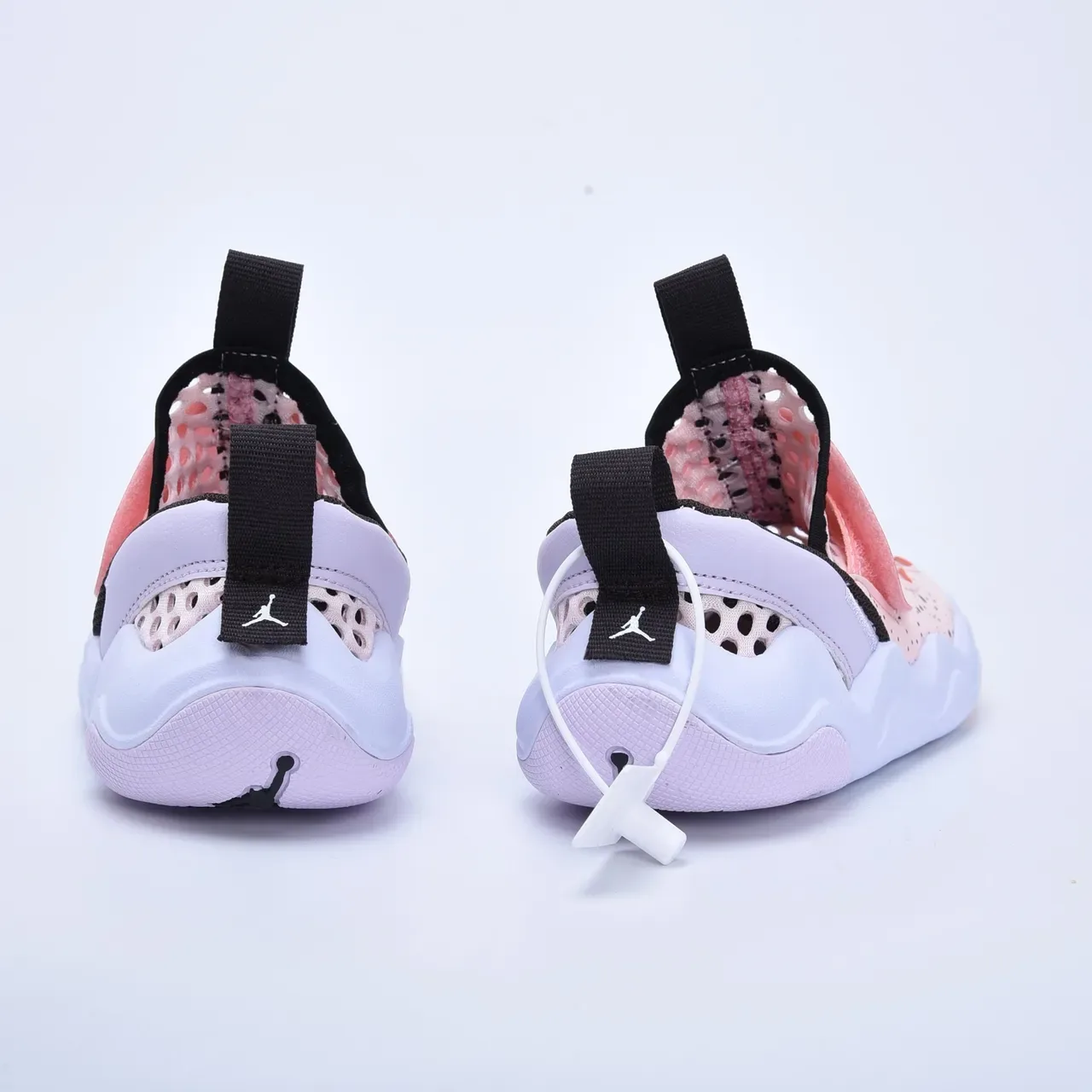 Air Jordan Black White Slip-On Perforated Mesh Lifestyle Sneakers 24