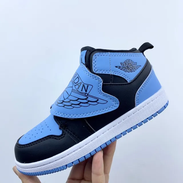 Tênis de basquete de cano baixo Air Jordan cinza e azul com fecho de tira 19