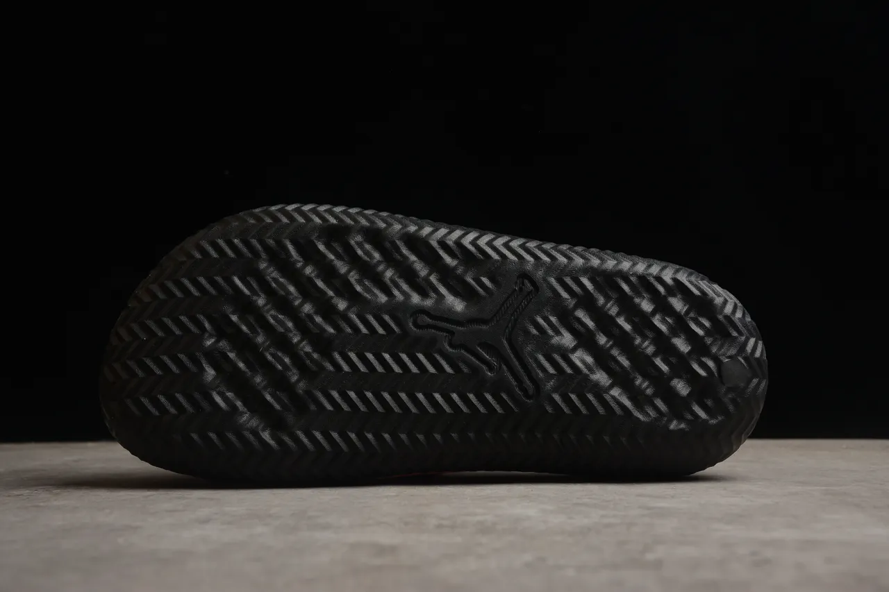 Air Jordan Red Black Two-Strap Slide Quilted Rear Slippers 9
