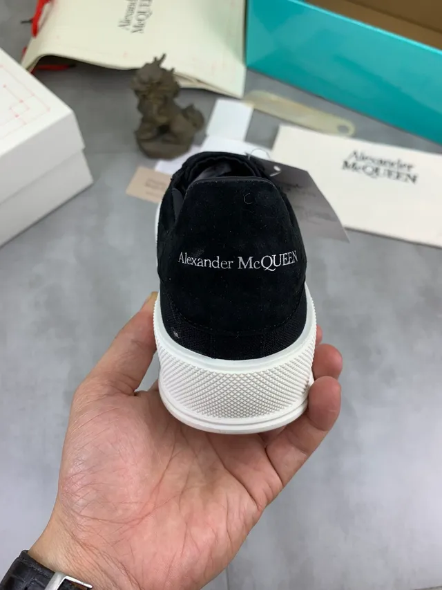 Alexander McQueen Oversized Sneaker Black and White Lifestyle Sneakers 3