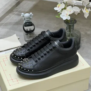 Alexander McQueen Oversized Sneaker Black Studded Toe Lifestyle Sneakers