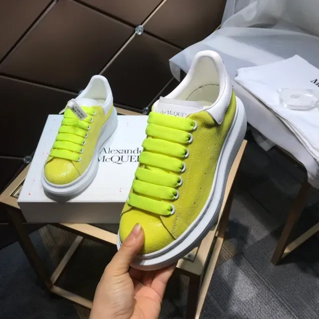 Alexander McQueen Oversized Sneaker Neon Yellow Lifestyle Sneakers 3
