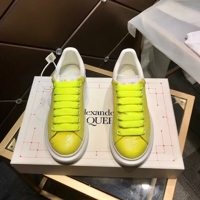Alexander McQueen Oversized Sneaker Neon Yellow Lifestyle Sneakers 9