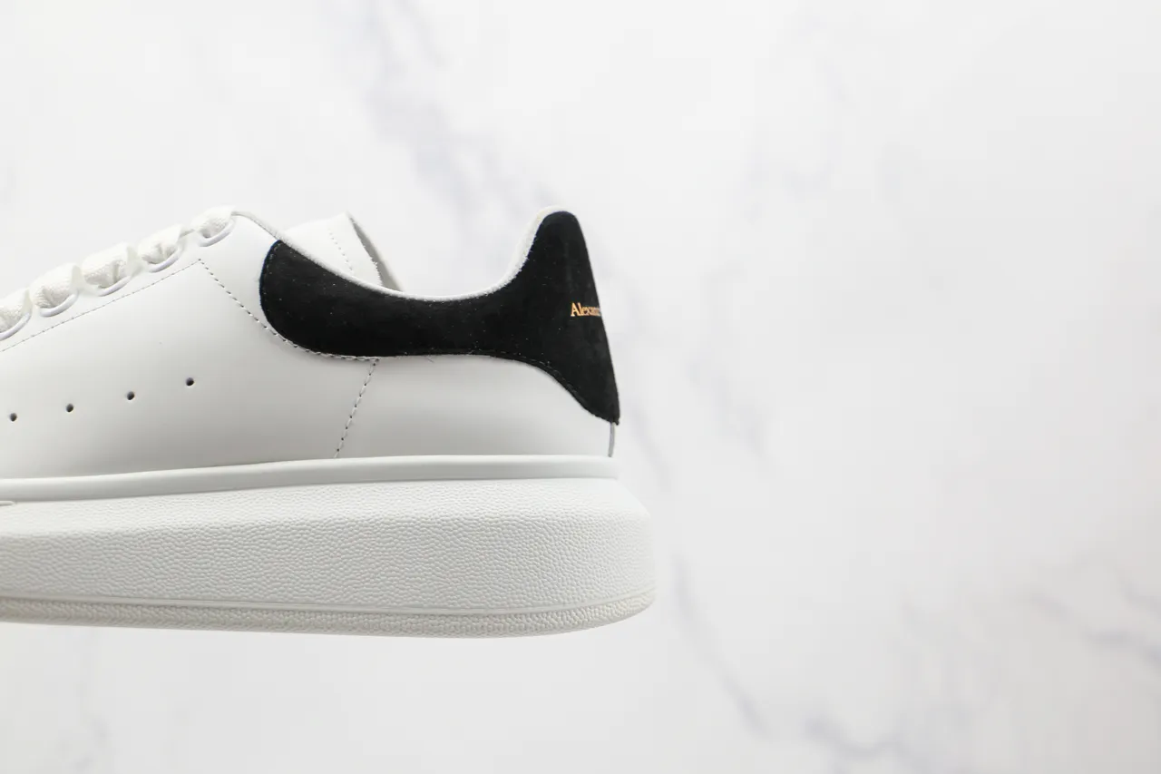 Alexander McQueen Oversized Sneaker White Black Lifestyle Sneakers 4
