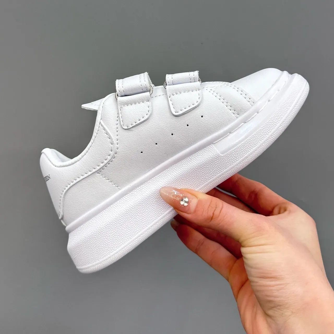 Alexander McQueen Oversized Sneaker White Navy Black Gradient Heel Lifestyle Sneakers 16