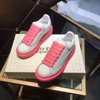Alexander McQueen Oversized Sneaker White Pink Platform Lifestyle Sneakers