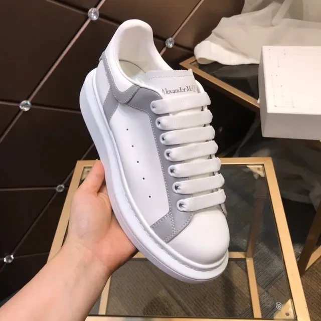 Alexander McQueen Oversized Sneaker White Yellow Platform Sole Paneled Upper Lifestyle Sneakers 2