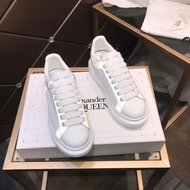 Alexander McQueen Oversized Sneaker White Yellow Platform Sole Paneled Upper Lifestyle Sneakers 7