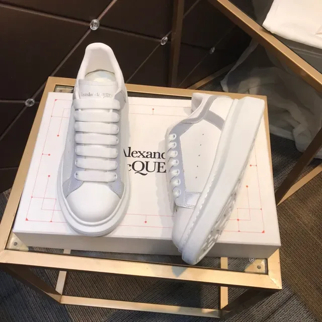 Alexander McQueen Oversized Sneaker White Yellow Platform Sole Paneled Upper Lifestyle Sneakers 8