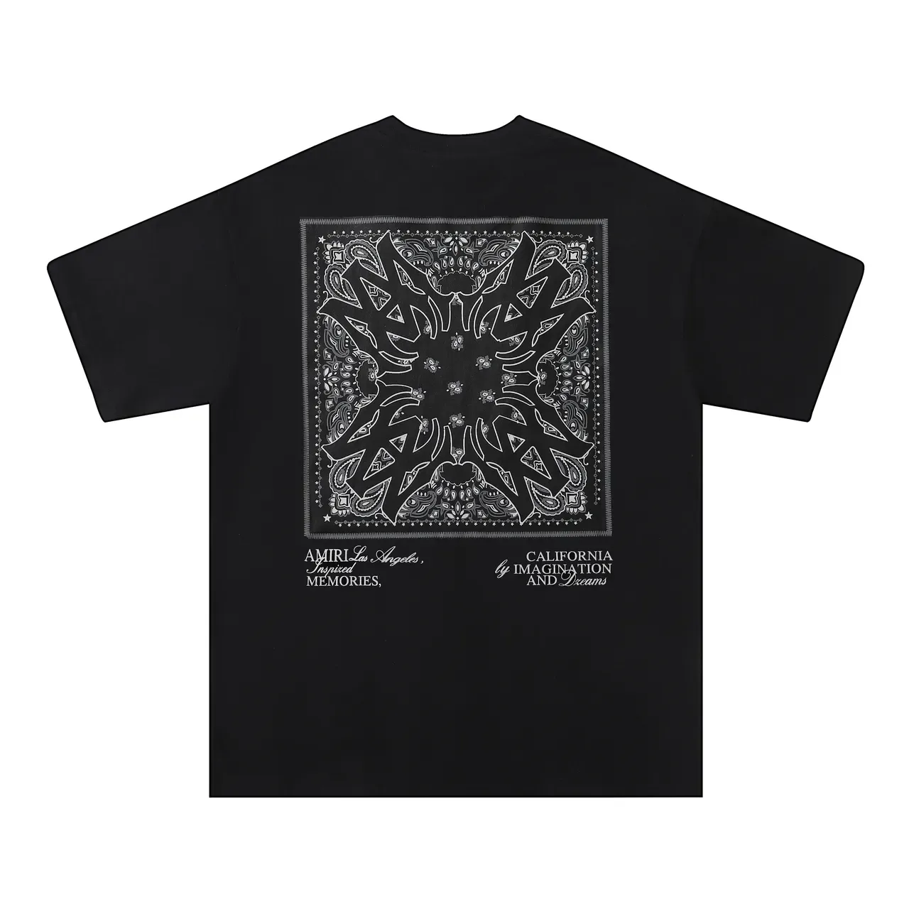 Amiri Bandana Print Graphic T-Shirt 2