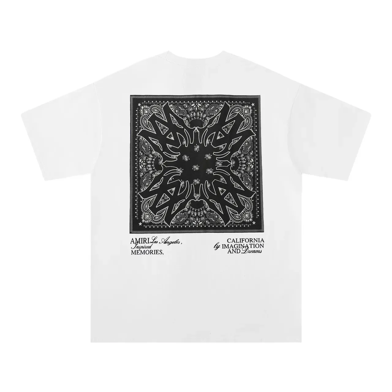 Amiri Bandana Print Graphic T-Shirt 4