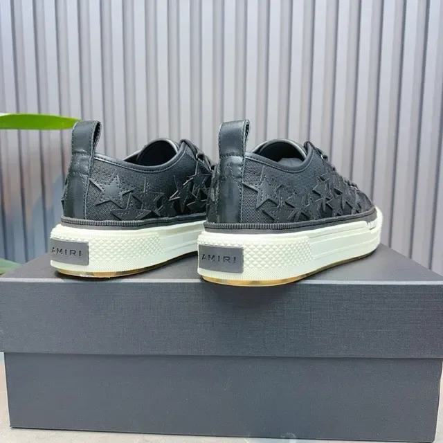 Amiri MA Court Star-Embossed Negro y Off-White Zapatillas de estilo de vida 7