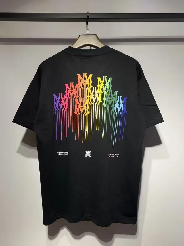 تيشيرت Amiri جرافيك بشعار Rainbow Drip 5