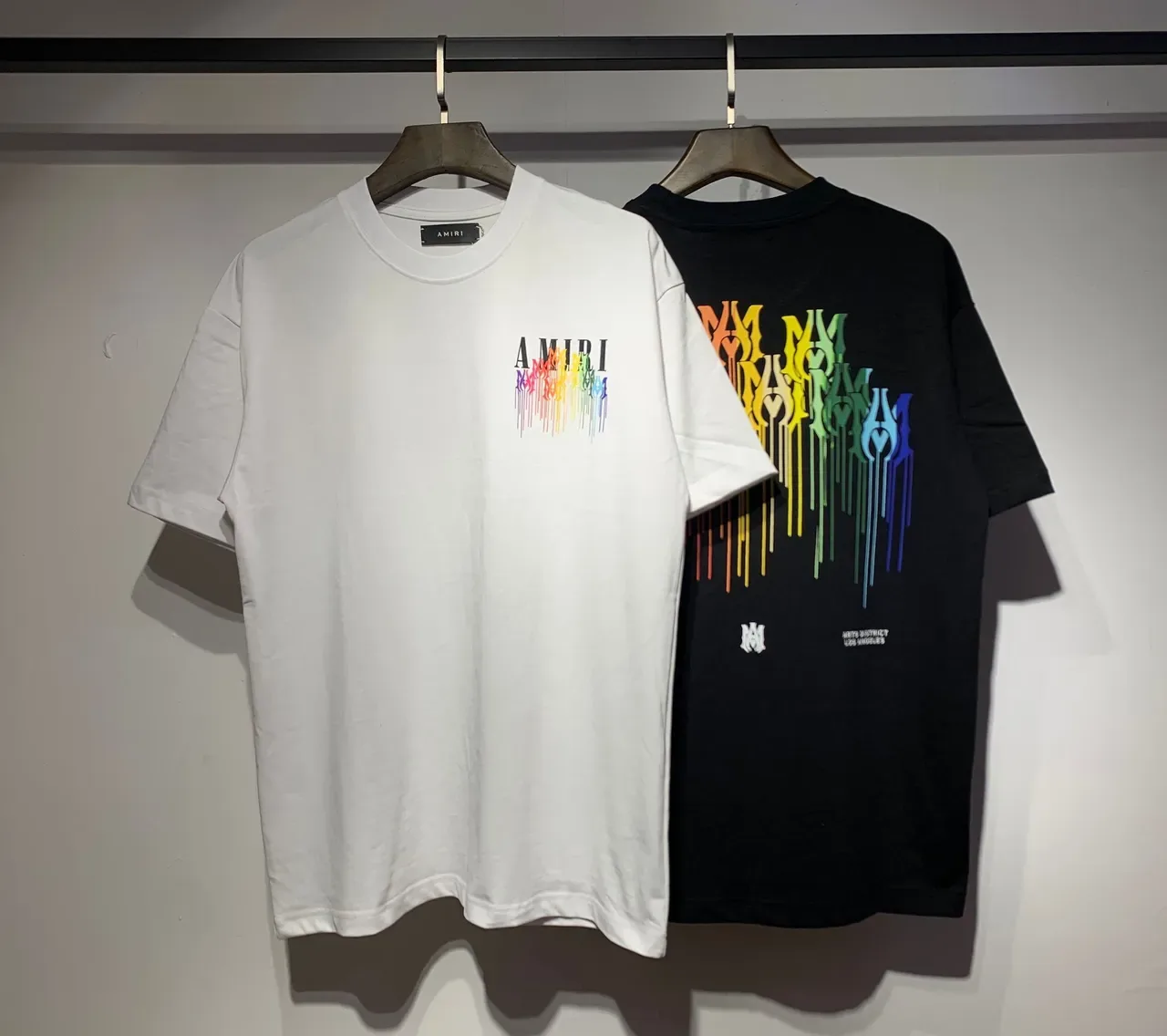 تيشيرت Amiri جرافيك بشعار Rainbow Drip 7