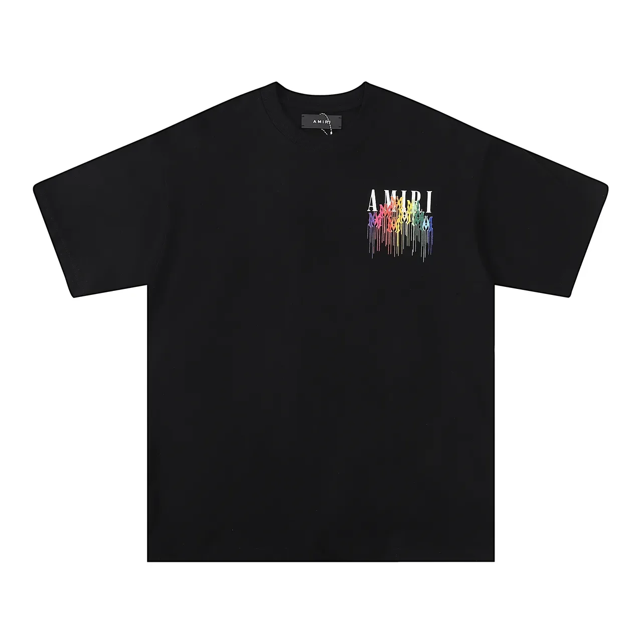 تيشيرت Amiri جرافيك بشعار Rainbow Drip 12