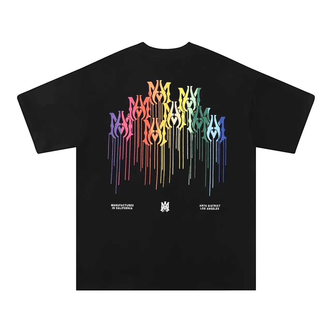 تيشيرت Amiri جرافيك بشعار Rainbow Drip 13
