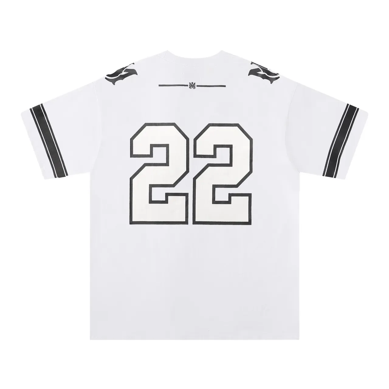 Amiri Rouge et Blanc Oversized Fit Manches Rayées Athlétiques Jersey 10
