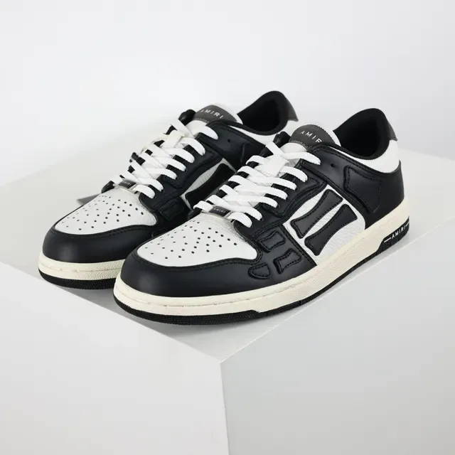 Amiri Skel Top Low Black and White Lifestyle Sneakers 2