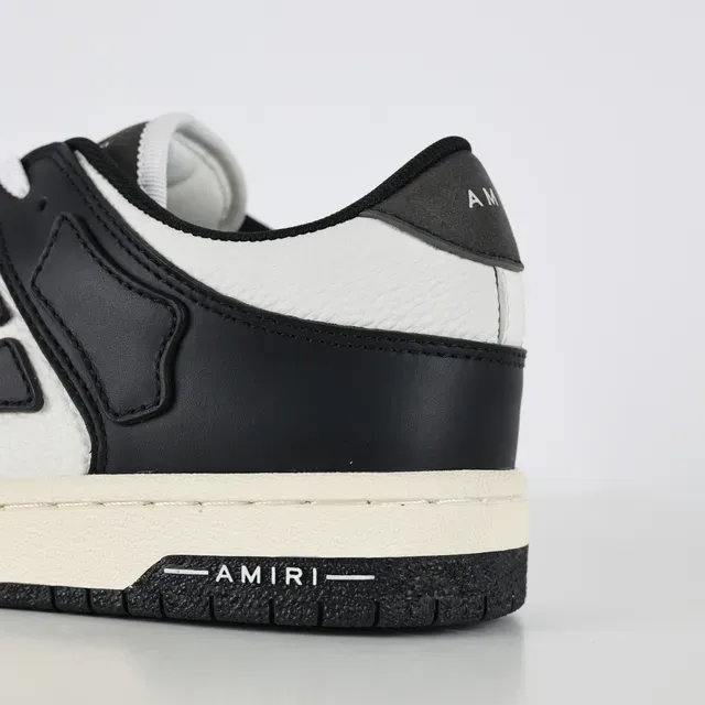 Amiri Skel Top Low Black and White Lifestyle Sneakers 4