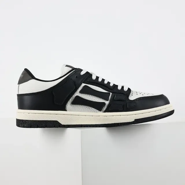 Amiri Skel Top Low Black and White Lifestyle Sneakers 7