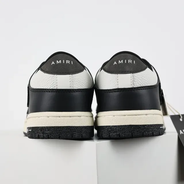 Amiri Skel Top Low Black and White Lifestyle Sneakers 8