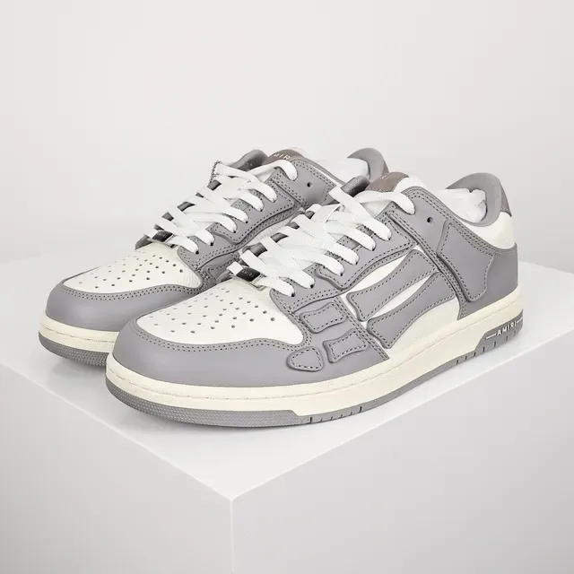Amiri Skel Top Low Gris y Off-White Lifestyle Sneakers 2