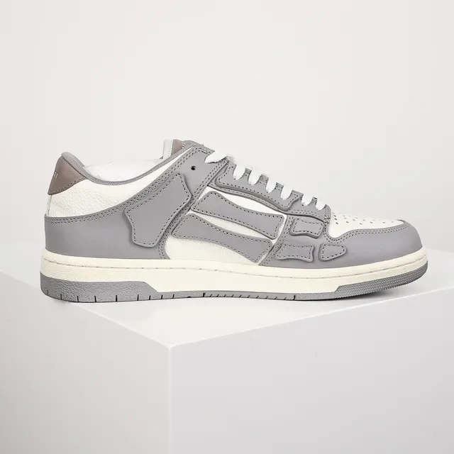 Amiri Skel Top Low Gris y Off-White Lifestyle Sneakers 7