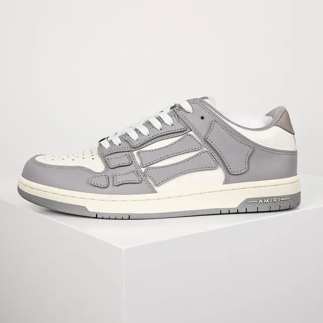 Amiri Skel Top Low Gris y Off-White Lifestyle Sneakers 9