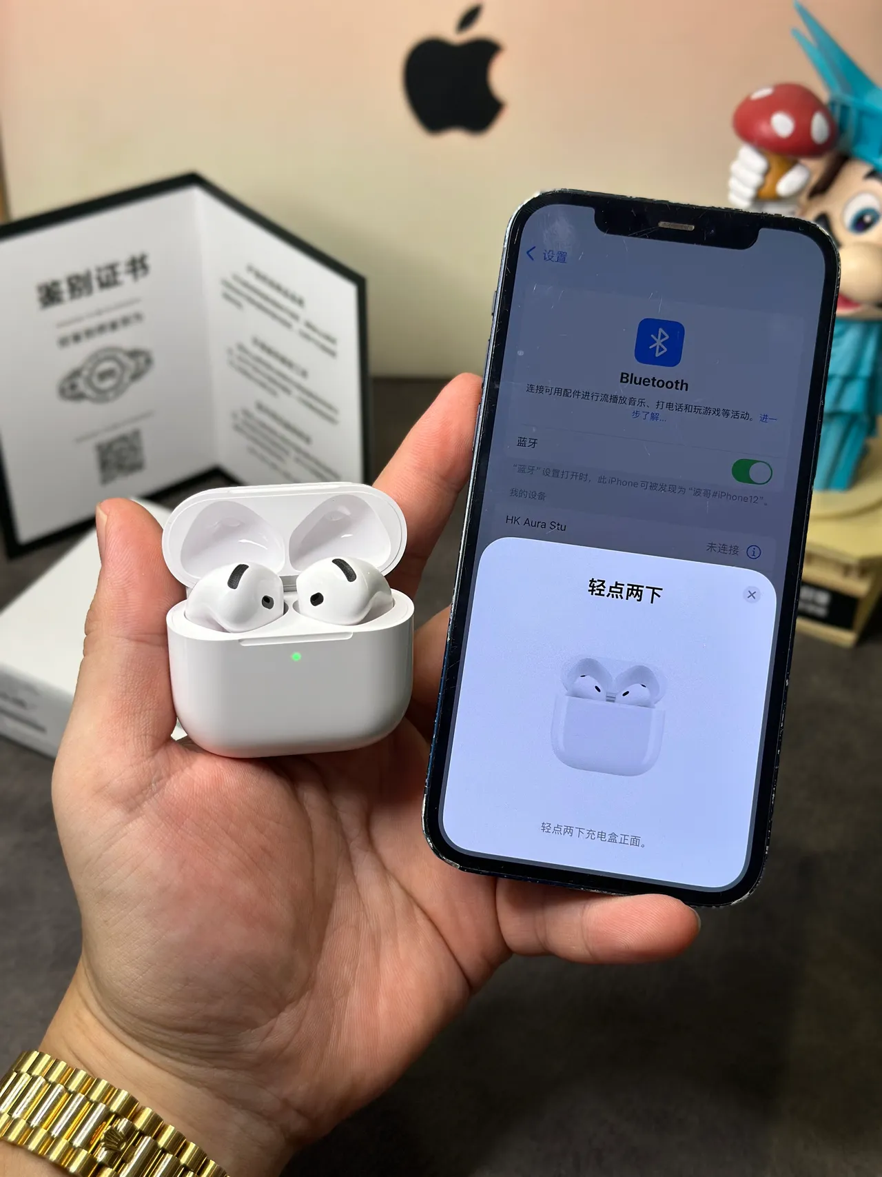 Apple AirPods White Stem-Style Matte Finish TWS Earbuds 11