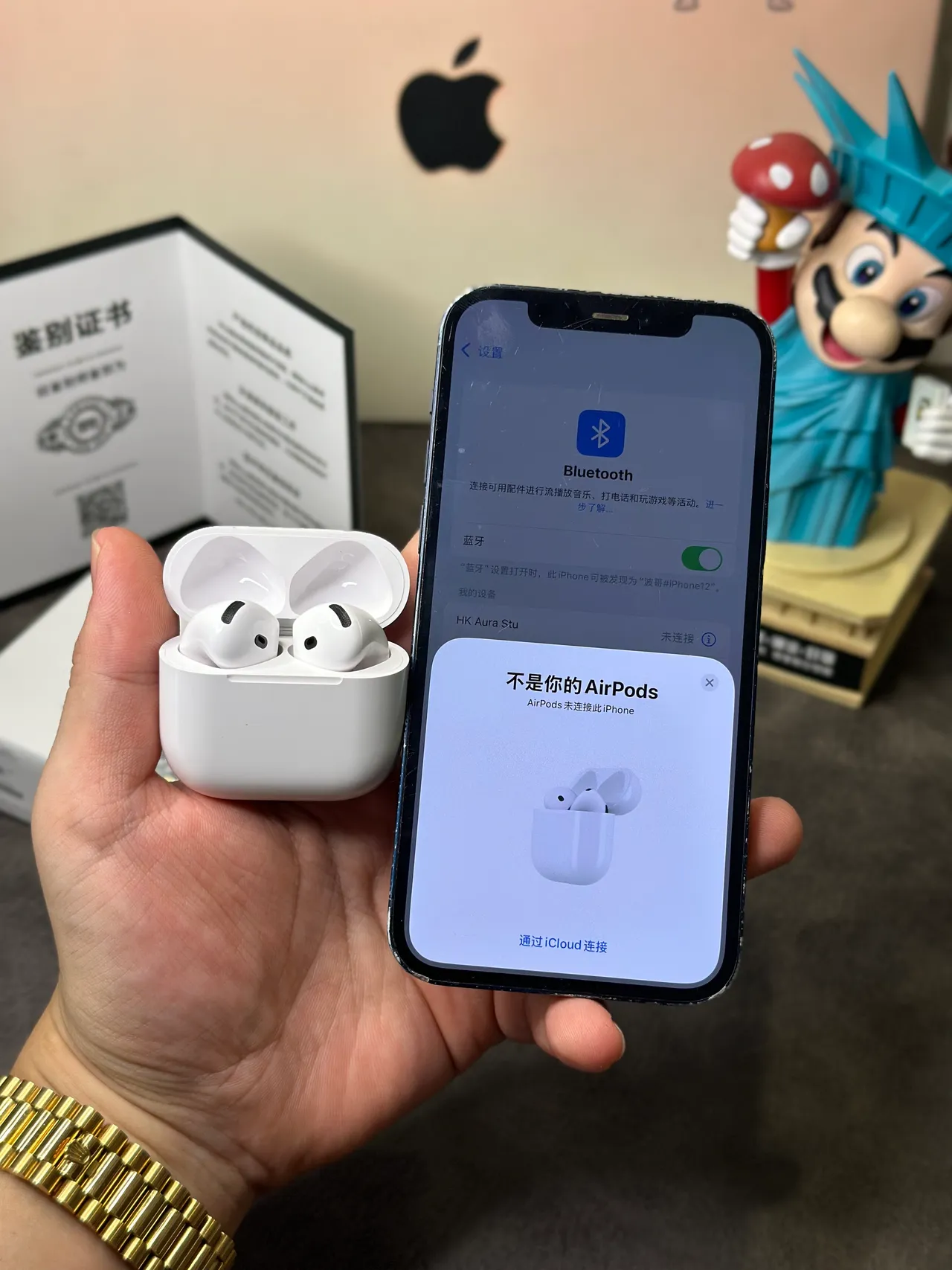 Apple AirPods White Stem-Style Matte Finish TWS Earbuds 12