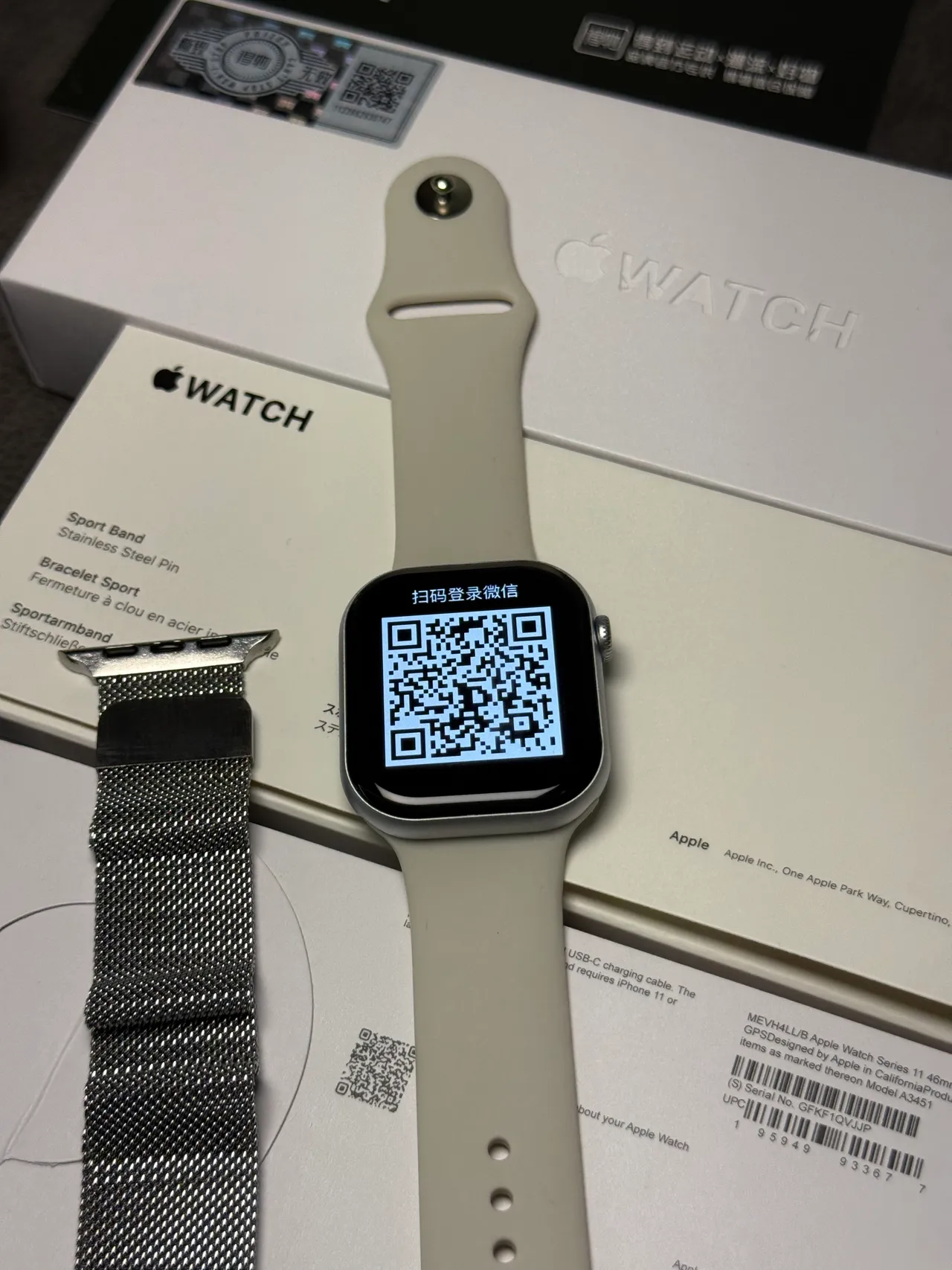 Apple Cinza Preto Aço Inoxidável Caixa Leve Esportivo Pulseira Esportivo Relógio 3
