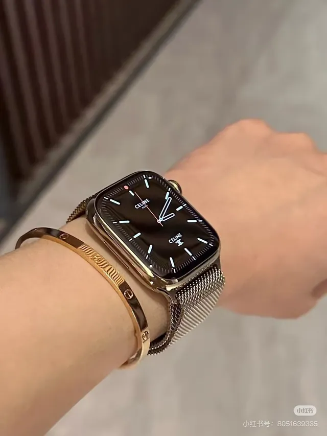 Apple ধূসর গোলাপী আয়তাকার অ্যালুমিনিয়াম কেস স্পোর্ট সিলিকন ব্যান্ডস স্পোর্টস ওয়াচ 20