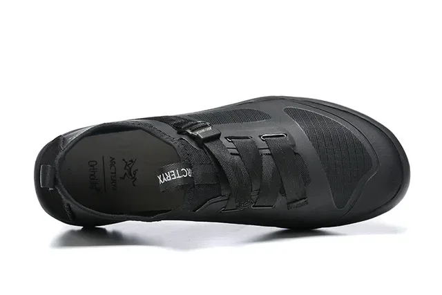 Arc'teryx Black Silver Laceless Strap-Closure Lifestyle Sneakers 12