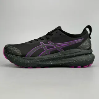 ASICS Gel-Kayano 黑色紫色绿点缀跑鞋