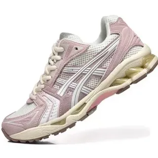 ASICS Gel-Kayano 粉色和白色跑鞋