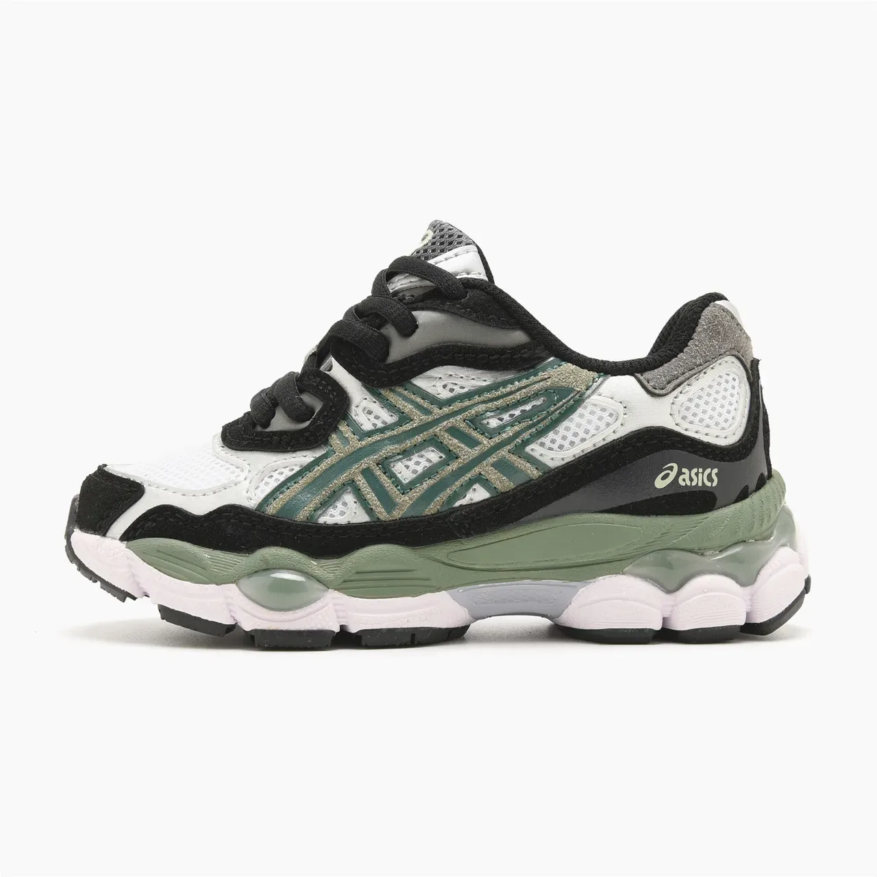 ASICS Gel-Kayano Branco Verde Camada Malha-Sintético Superior Atacadores Assimétricos Tênis Lifestyle 5