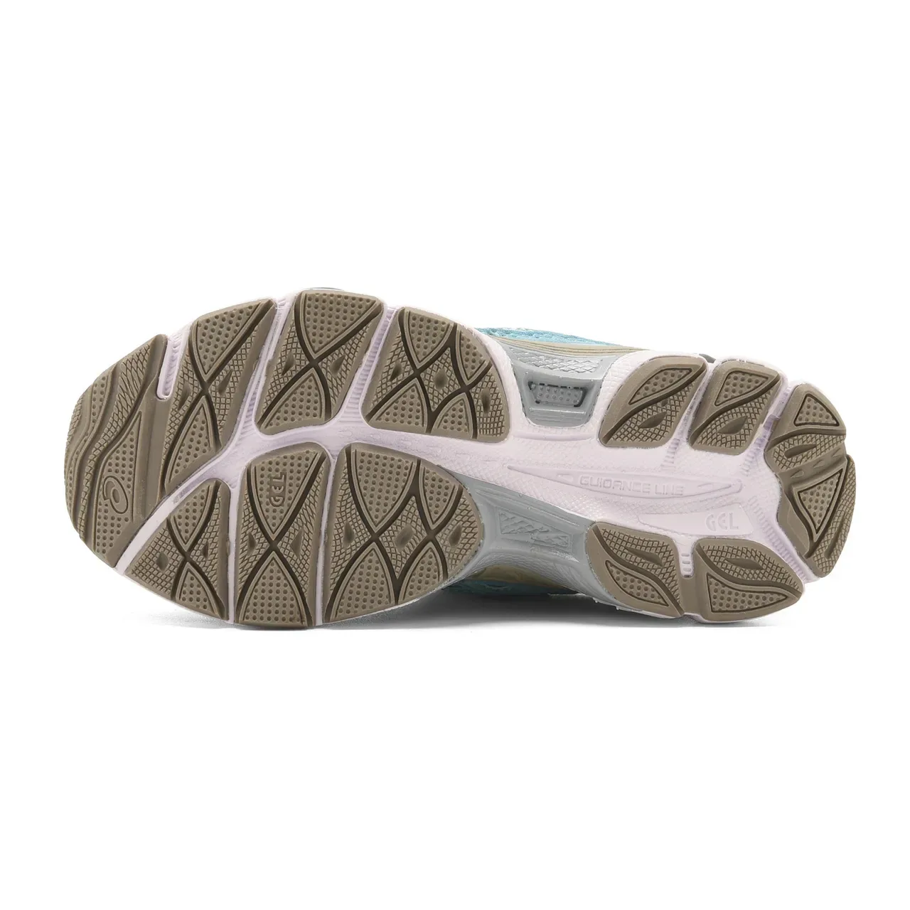 ASICS Gel-Kayano Branco Verde Camada Malha-Sintético Superior Atacadores Assimétricos Tênis Lifestyle 19