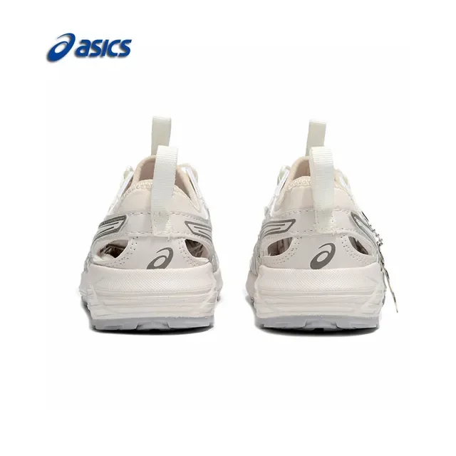 ASICS White Black Caged Midfoot Overlay Aggressive Lug Outsole Sneakers 13