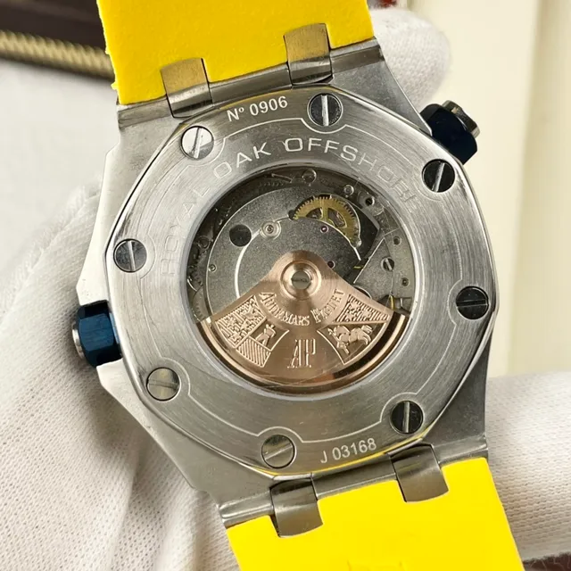 Audemars Piguet Royal Oak Offshore হলুদ এবং নীল যান্ত্রিক ঘড়ি 5