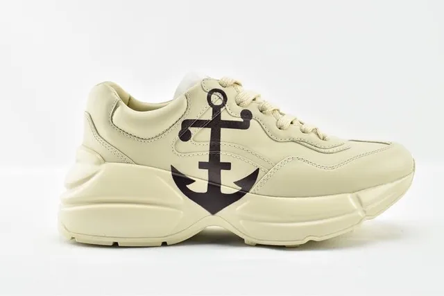 Balenciaga Beige Black Oversized Silhouette Sculpted Sole Chunky Sneakers 4