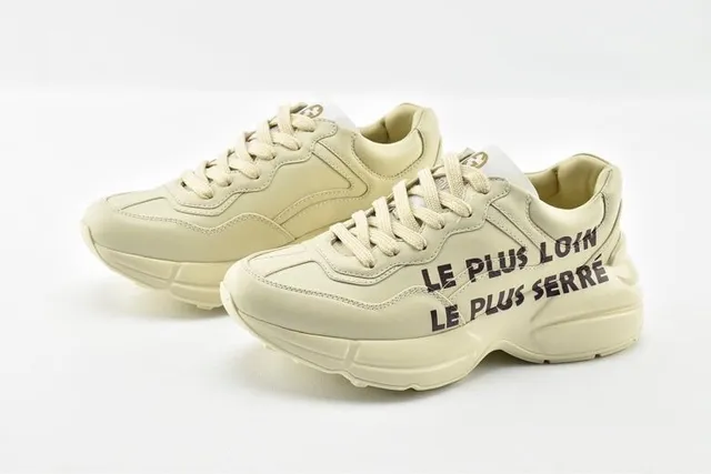 Balenciaga Beige Black Oversized Silhouette Sculpted Sole Chunky Sneakers 6