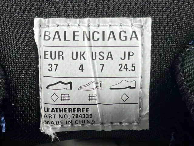 Balenciaga 蓝白 Oversized 雕塑中底 分层网面合成鞋面 厚底运动鞋 12