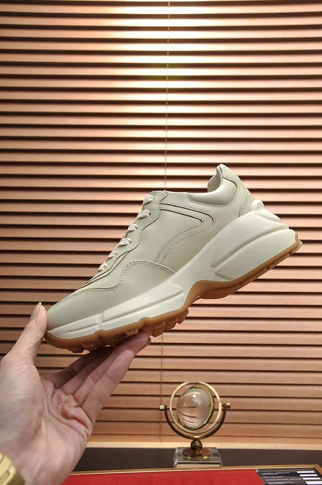 Balenciaga Defender Beige Black Oversized Sole Chunky Sneakers 3