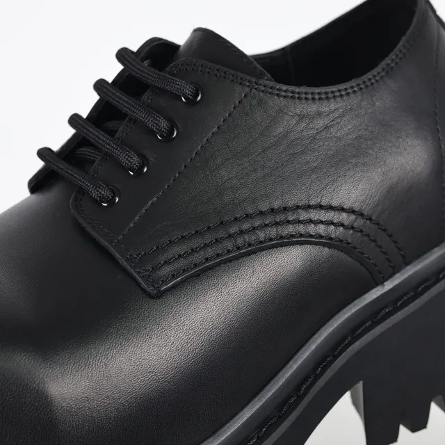 Balenciaga Defender Sapatos Oxford de couro preto 6