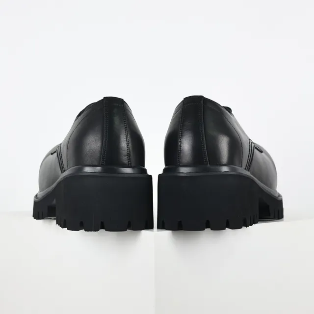 Balenciaga Defender Sapatos Oxford de couro preto 8