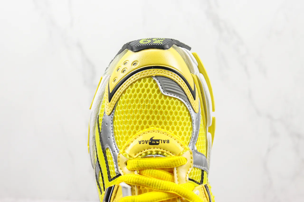 Balenciaga Runner Bright Yellow Black White Chunky Sneakers 6