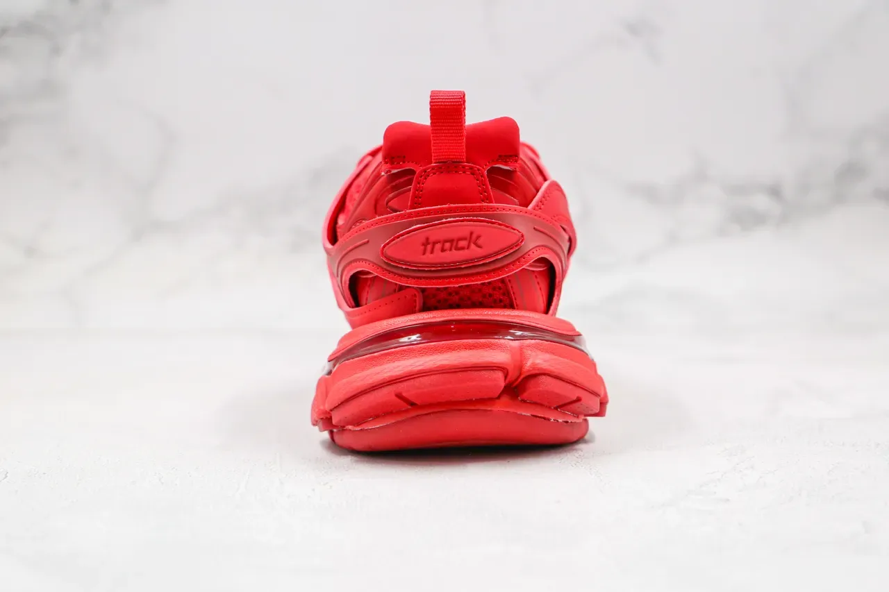 Balenciaga Runner Monochromatic Red Chunky Sneakers 2